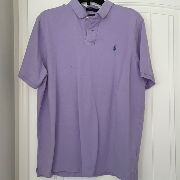 purple polo ralph lauren collared shirt - Picture 1 of 3